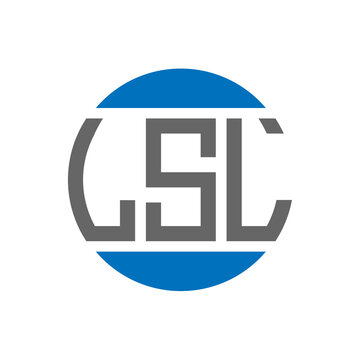 LSL letter logo design on white background. LSL creative initials circle logo concept. LSL letter design.