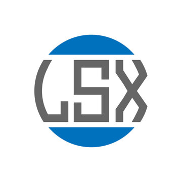 LSX letter logo design on white background. LSX creative initials circle logo concept. LSX letter design.