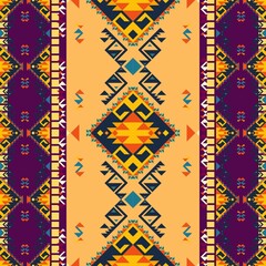 Geometric pattern textiles, folk ornaments tribal ethnic vector texture Seamless stripes in Aztec style. Tribal embroidery. Indian, Scandinavian, Gypsy, Mexican, Folk motifs