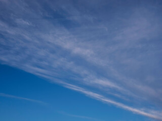 Blue cloudy sky background. Nature background for design purpose and sky swap.