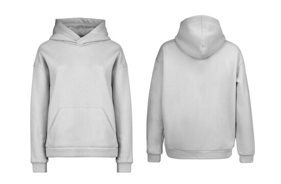 Grey hoodie template. Hoodie sweatshirt long sleeve with clipping path,  hoody for design mockup for print, isolated on white background. Stock  Photo | Adobe Stock