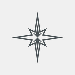 Star north quality vector illustration cut