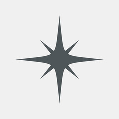 Star north quality vector illustration cut