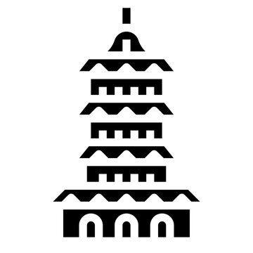 Beisi Pagoda Solid Icon