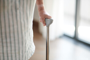 Senior Woman with Cane