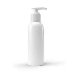 Bottle lid pump cosmetic isolated