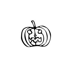 hand drawn of pumpkin,good for your project and halloween event