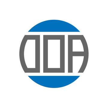 OOA letter logo design on white background. OOA creative initials circle logo concept. OOA letter design.