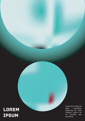 Vector Gradient Colorful Cover. Holographic Abstract Background Poster Design Template.