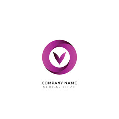 Minimal letter 3d O logo design with gradient