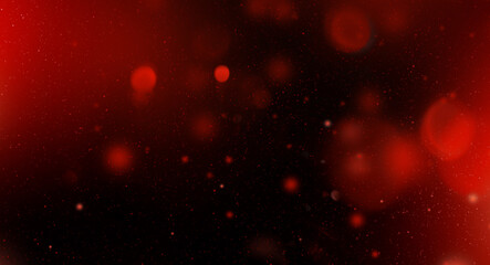 Fototapeta na wymiar Red colorful starry sky, horizontal galaxy background