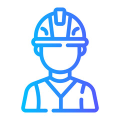 worker gradient icon