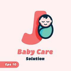 Alphabet J Baby Care Logo