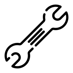 wrench line icon
