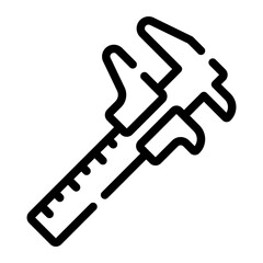 caliper line icon
