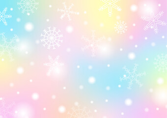 Fototapeta na wymiar Celebrate Christmas ice flakes sweet background