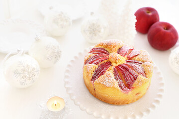 りんごケーキ　紅玉りんごのケーキ