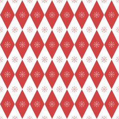 Abstract simple christmas pattern. Seamless colored new year background