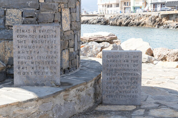 Agios Nikolaos Entführung der Europa Statue