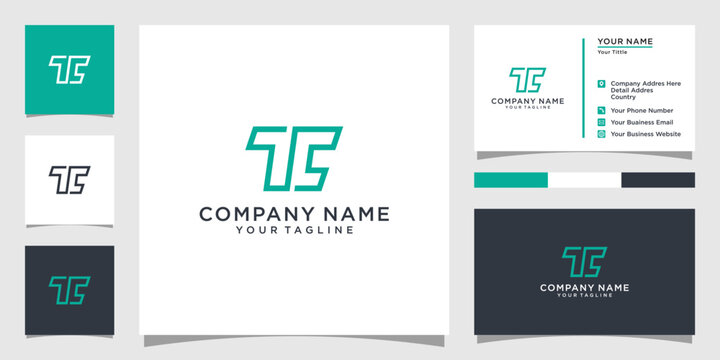 TC or CT initial letter logo design concept
