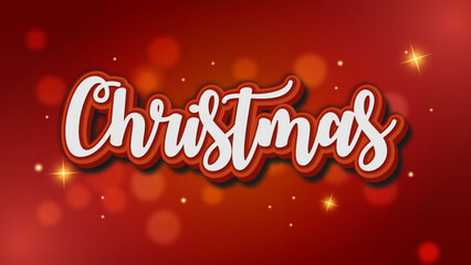 Merry Christmas 3d Style Editable Text Effects Template design