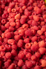 Raspberry - red fresh berryes background