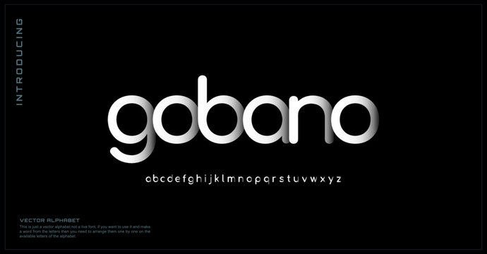 modern alphabet fonts. typography, technology, font, elegant, overlap, design, shadow, sans serif fonts. vector illustration