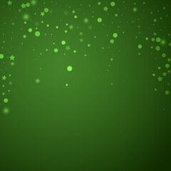 Snowy christmas background. Subtle flying snow