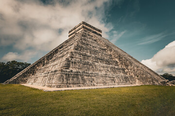 The Chichen-Itza pyramid view in Yucatan, Mexico