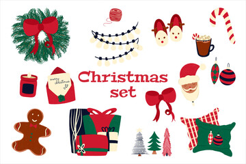 Big Christmas set. Merry Christmas and happy new year