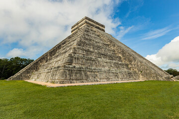 The Chichen-Itza pyramid view in Yucatan, Mexico