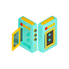 Cassette tape isolated 3d icon