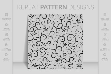 Luxury hand drawn vintage 3d seamless ornamental colorful flowers floral design pattern background 