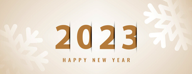 2023 Happy New Year Greeting Card Background Illustration