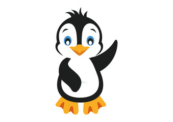 Cartoon Penguin Vector Illustration