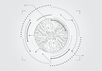 Cyber technology futuristic background design. Abstract digital circuit board. Vector illustration