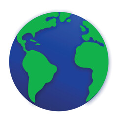 earth globe vector illustration