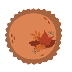 fall pumpkin and autumn leaves vector illustrations in flat style, Autumn vibes clipart, sweater, book, pumpkin, leaf, coffee, tea, pumpkin pie, flower