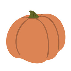 Fall illustrations with pumpkin, autumn pumpkin clipart, pumpkin vector illustration in flat style.