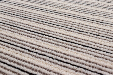 縞模様のカーペットの表面