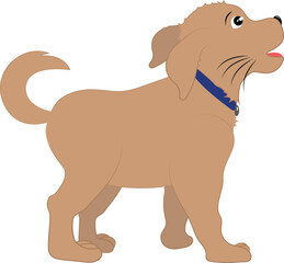 Obraz na płótnie Canvas Cartoon Vector Puppy