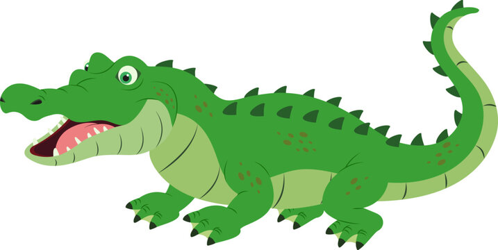 Cartoon Vector Crocodile