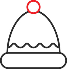 Winter hat Vector Icon which is suitable for commercial work and easily modify or edit it
