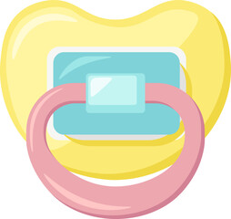 Baby pacifier icon Vector illustration