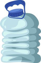 Plastic waste bottle vector illustration