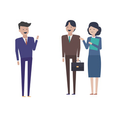 ビジネスマッチングサービスでビジネスパートナーを紹介！なイラスト素材｜mayucolor03