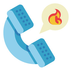 call center flat icon