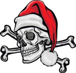 Xmas sign with skull, grunge vintage design t shirts