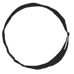 Hand drawn tea or ink ring stains