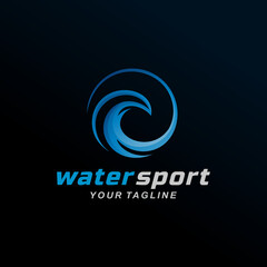 Circle Wave Logo Design Vector Illustration Template Idea © rycw